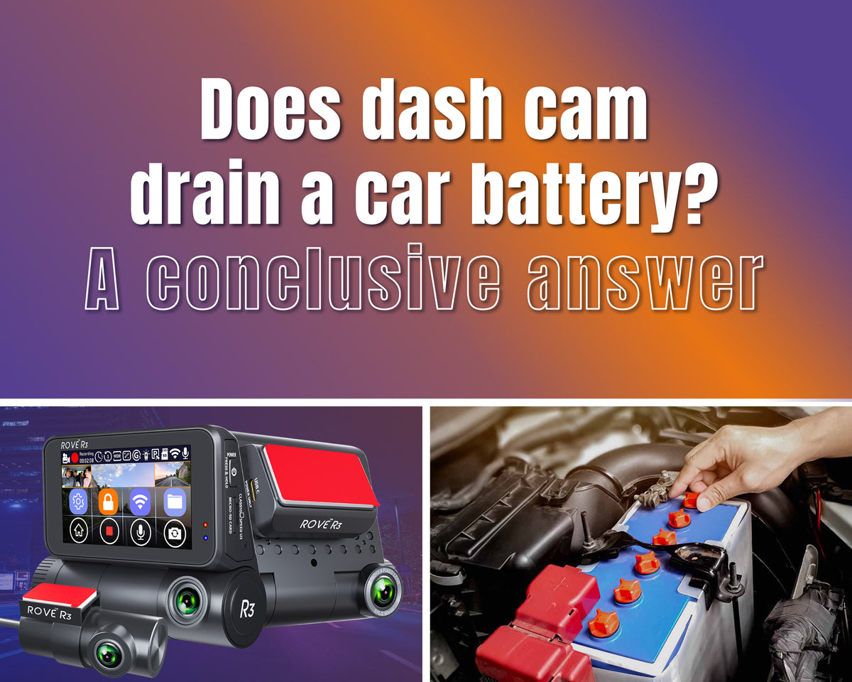Will a Battery Powered Dash Cam Drain My Car Battery? Overview and Pre –  Vantrue