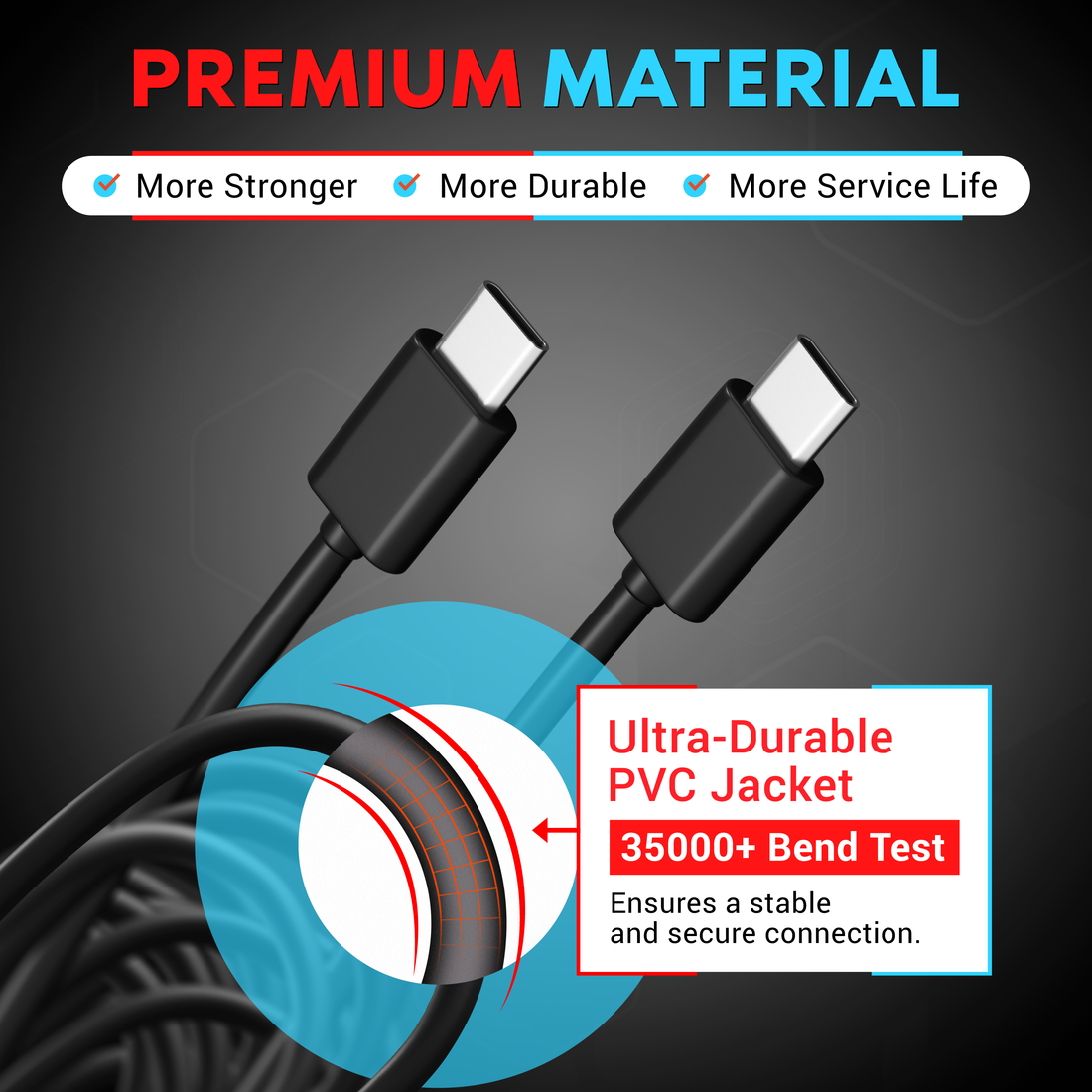 ROVE 9M Extended Rear Camera Cable for R2-4K DUAL Dash Cam - Ultimate Connectivity Solution