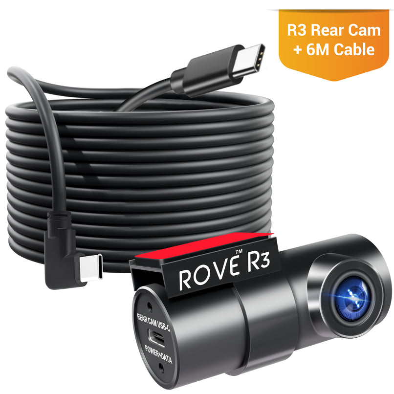 ROVE R3 Rear Cam with USB-C Port | Check Compatibility Image Before Purchasing